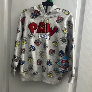 Paw Patrol Gray Hoodie kids size 5-6